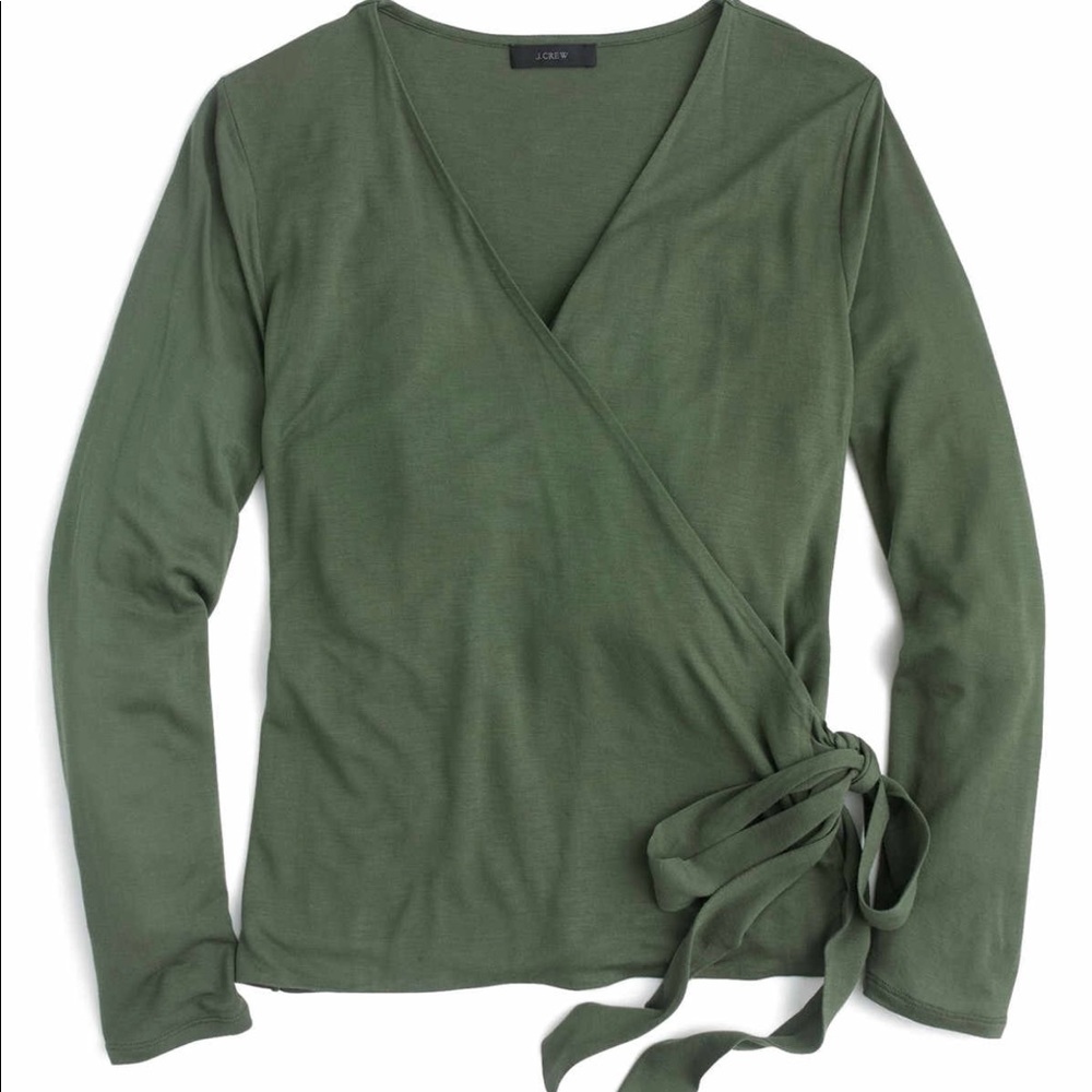 J. Crew wrap and tie top